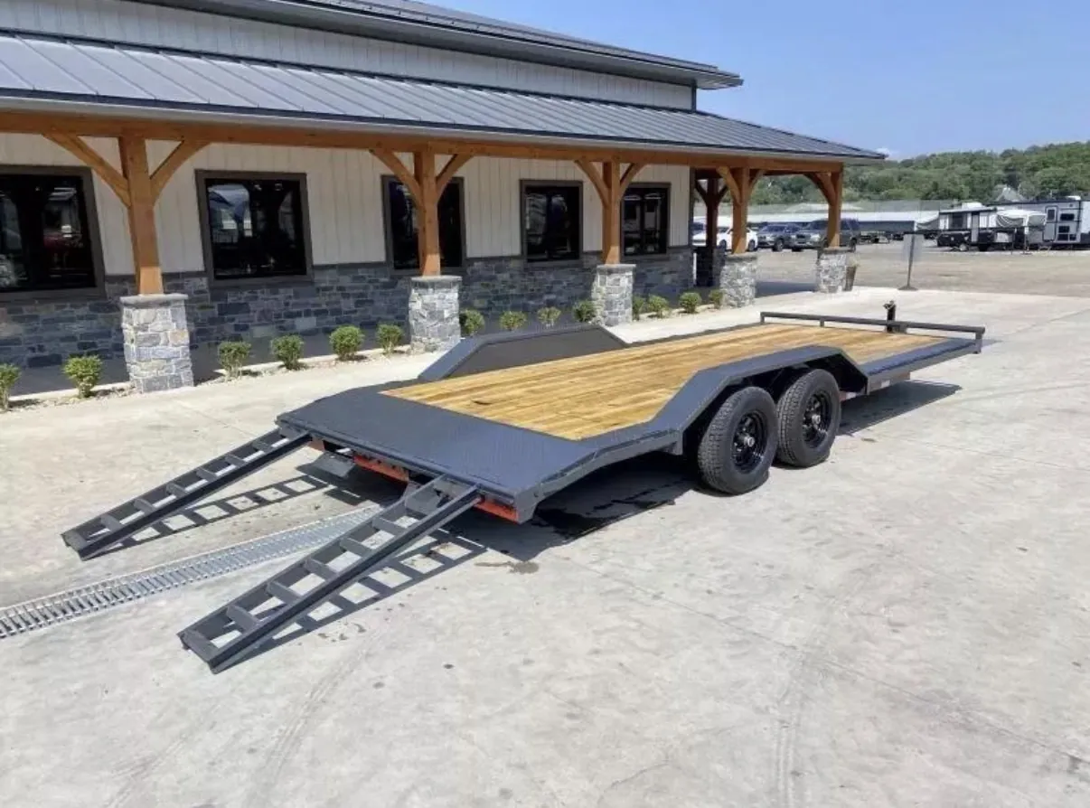 20 ft car hauler with ramps out