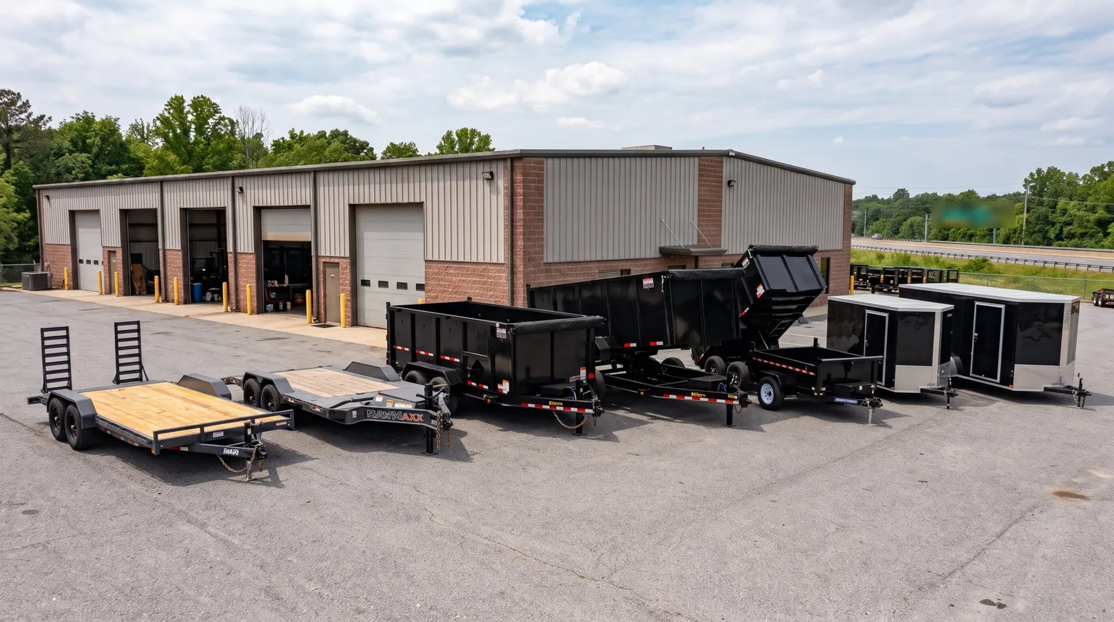 Equipment, tilt, dump and enclosed trailers for rent from IronBay Rentals